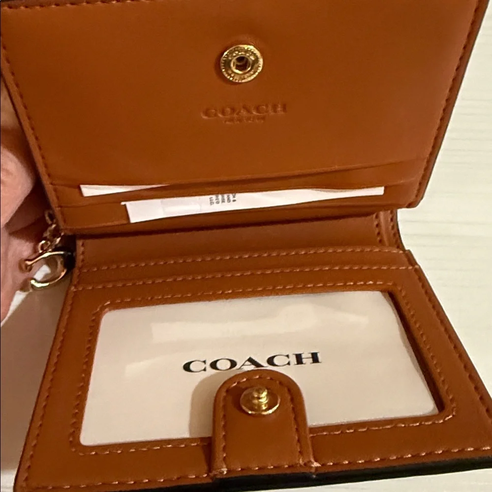 Coach Snap Wallet In Signature Canvas with Rexy Print. $228 msrp - Picture 11 of 11